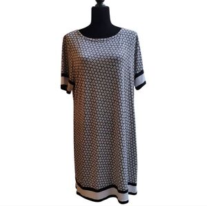MICHAEL Michael Kors Black and White Floral Dress Size XL